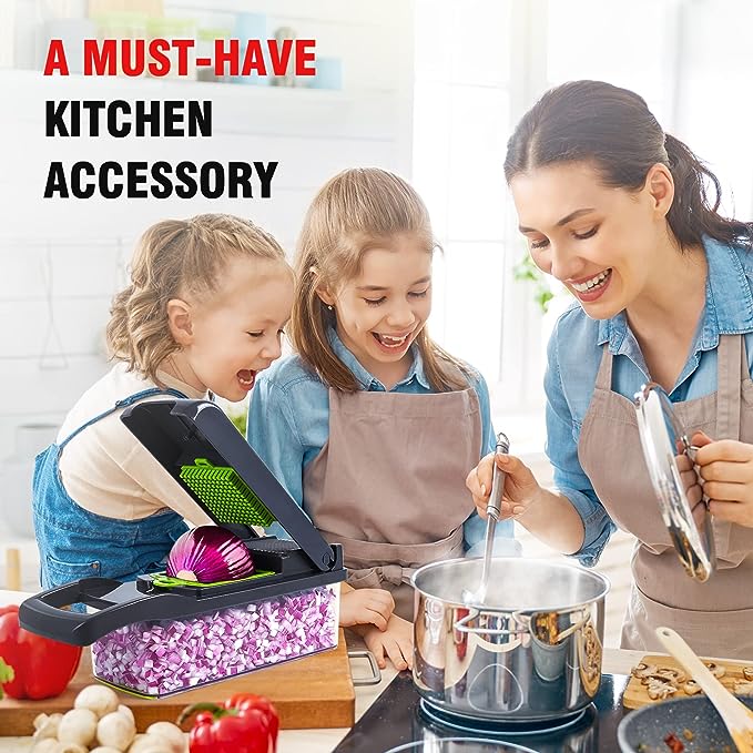 Manual Vegetable Cutter, Chopper & Slicer | Multi-Purpose Kitchen Food Prep Tool